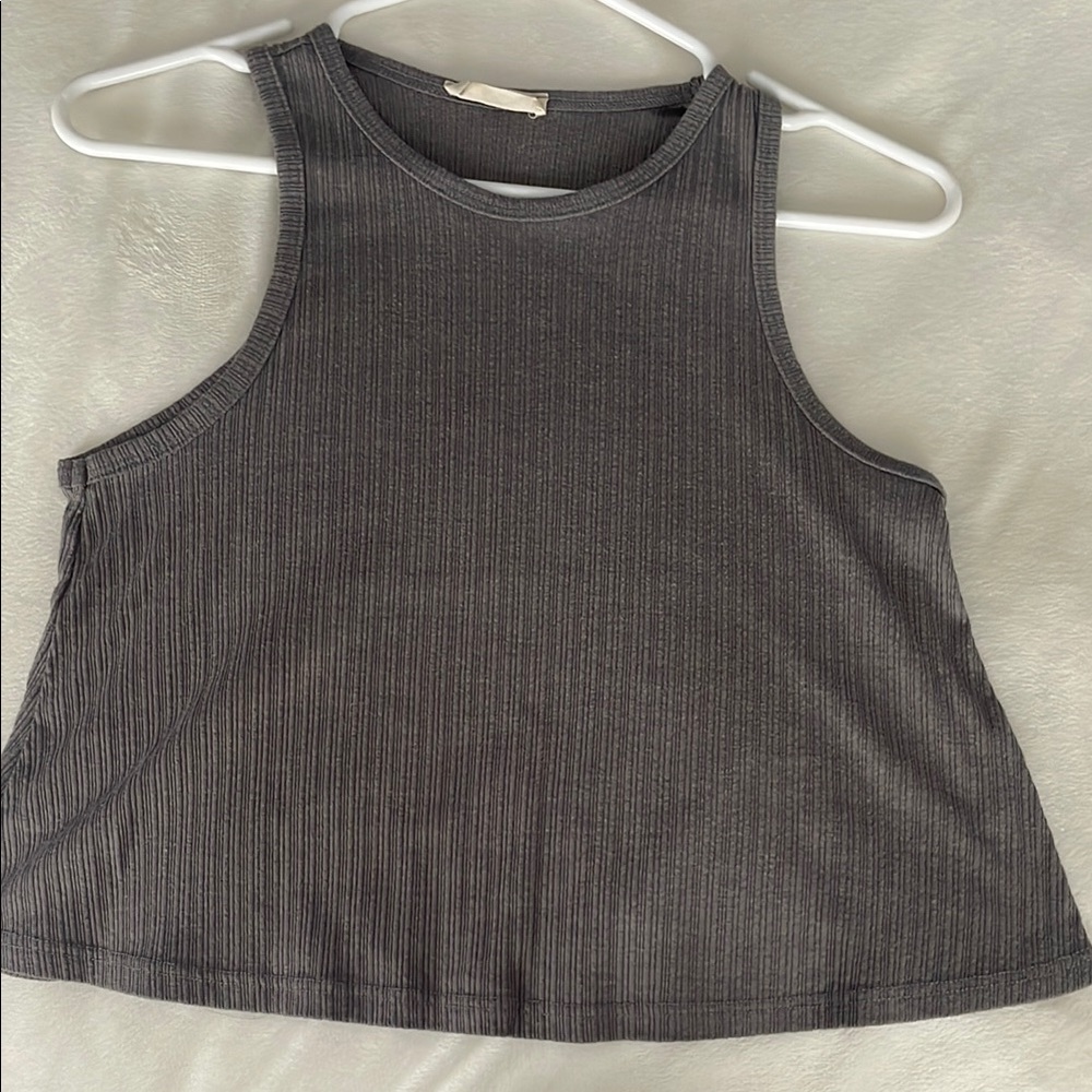 Gray Sleeveless Women's Top